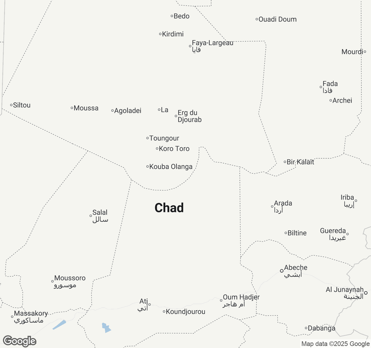 Map of Chad